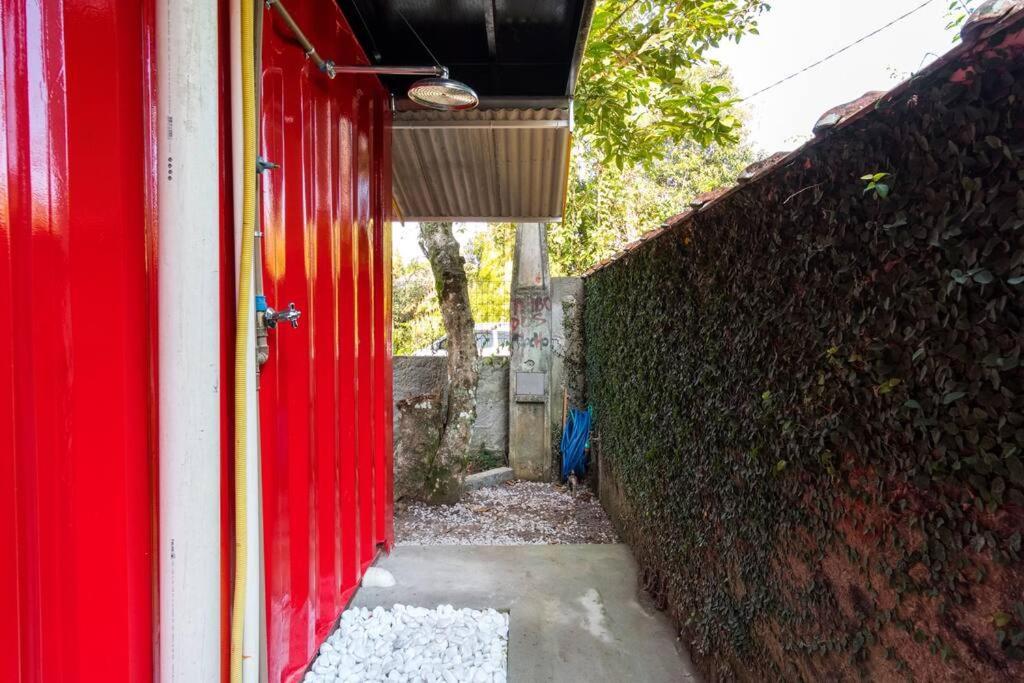 Casa Container Tie-vermelho Casa de férias *